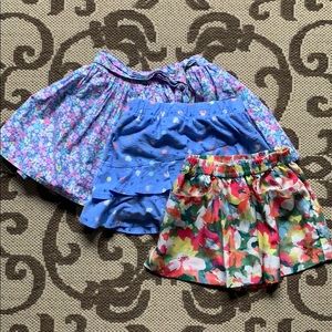 Disney DKNY Carter’s 6X Skirt/Skort Lot